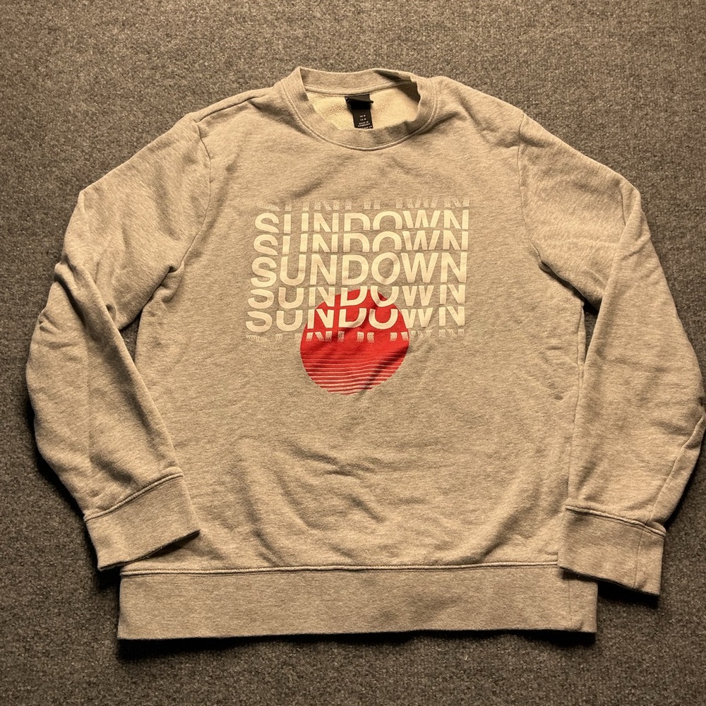 H&M Gray Sundown Crewneck Sweatshirt